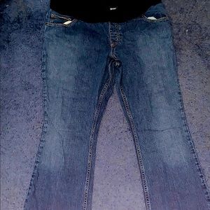 DARK WASH MATERNITY JEANS